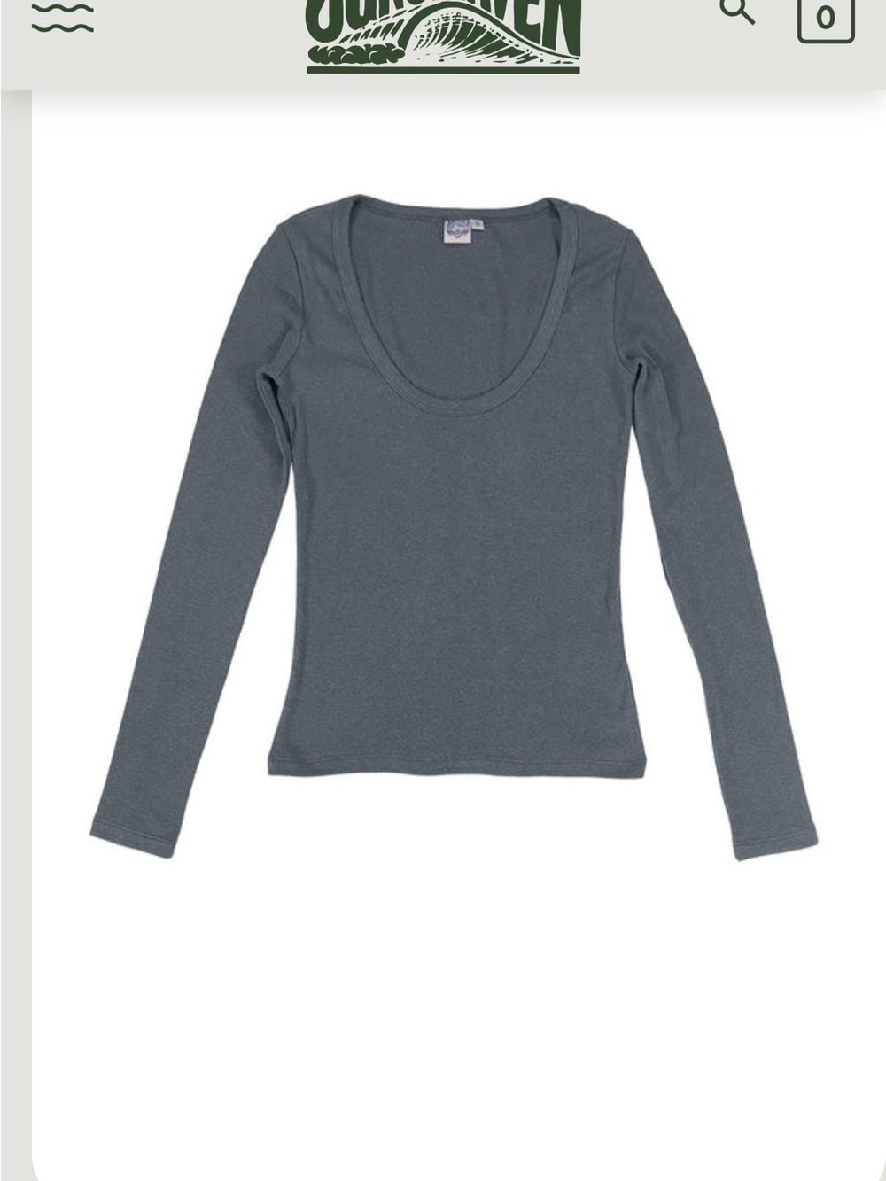 Jungmaven hemp and cotton scoopneck tee